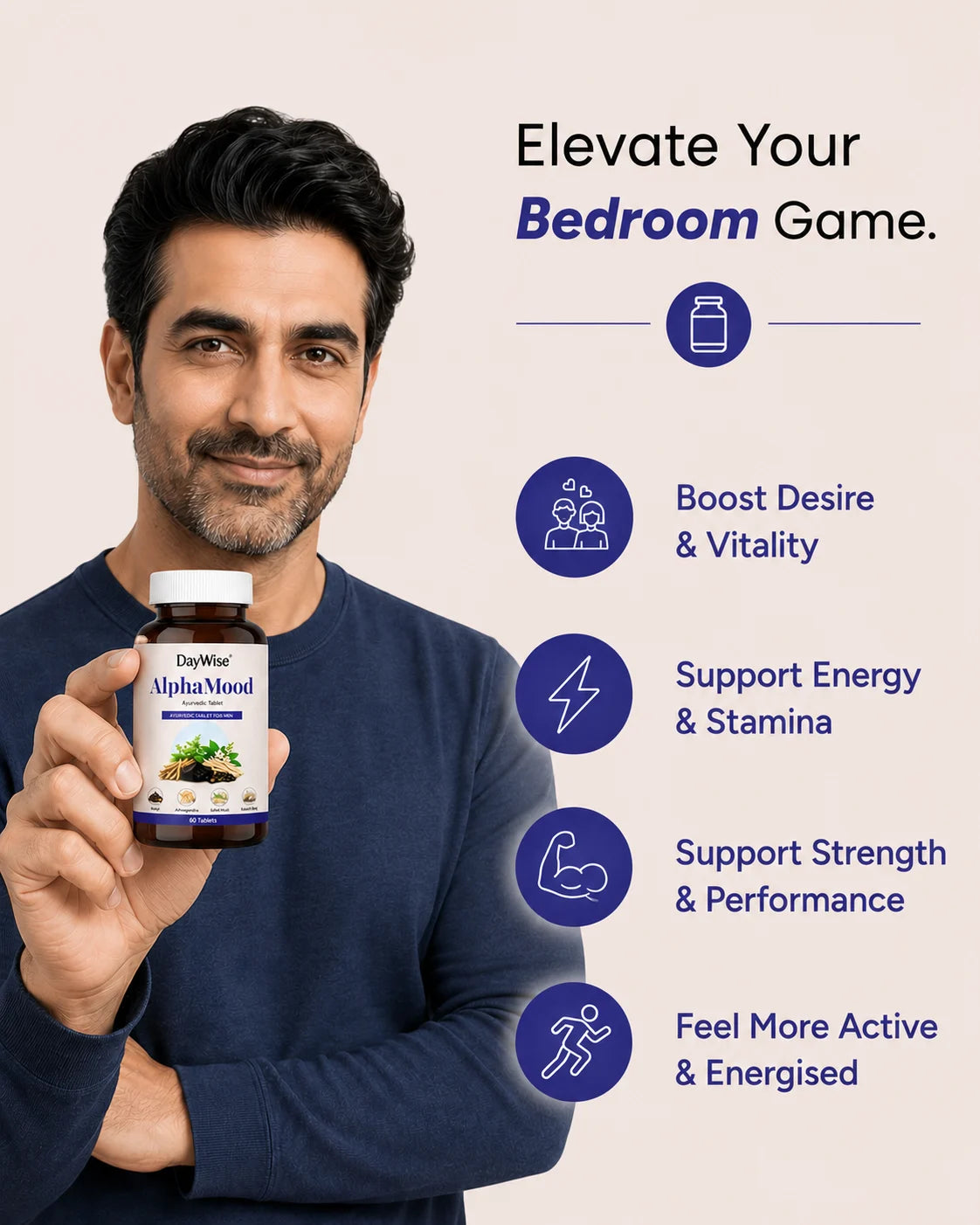 Alpha Mood  Men’s Energy, Confidence & Desire Formula