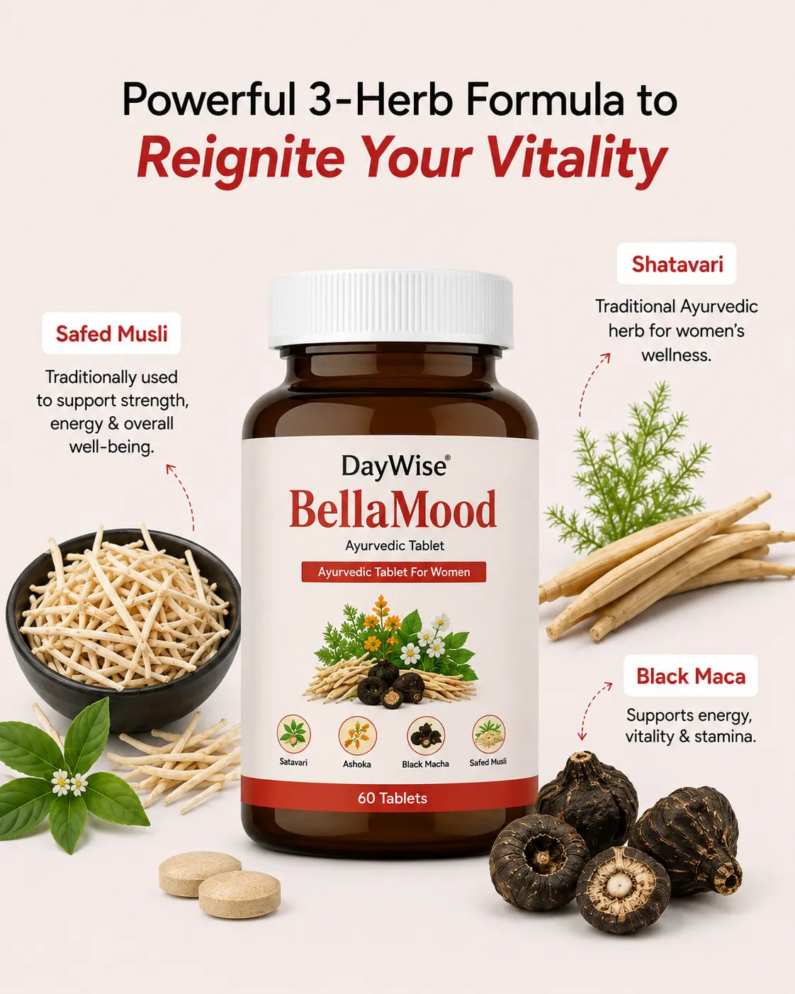 Bella Mood  Women’s Energy, Confidence & Desire Formula
