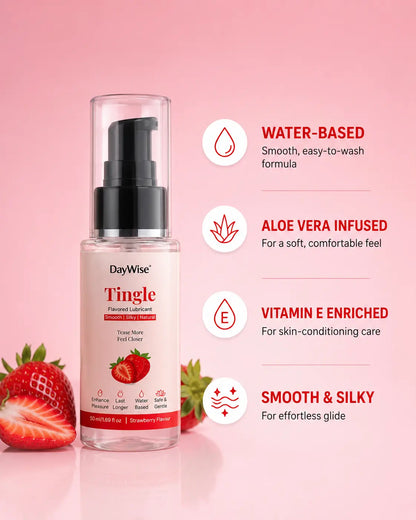 Tingle  Strawberry Flavoured Water Based Lubricant