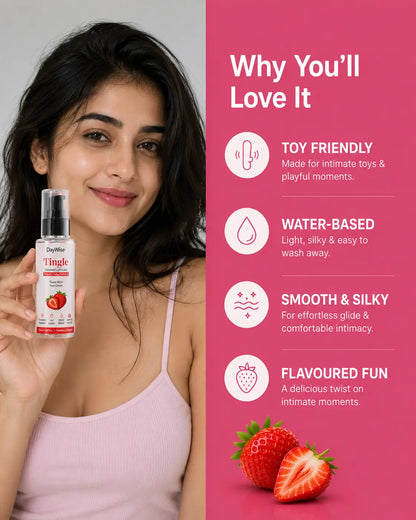 Tingle  Strawberry Flavoured Water Based Lubricant