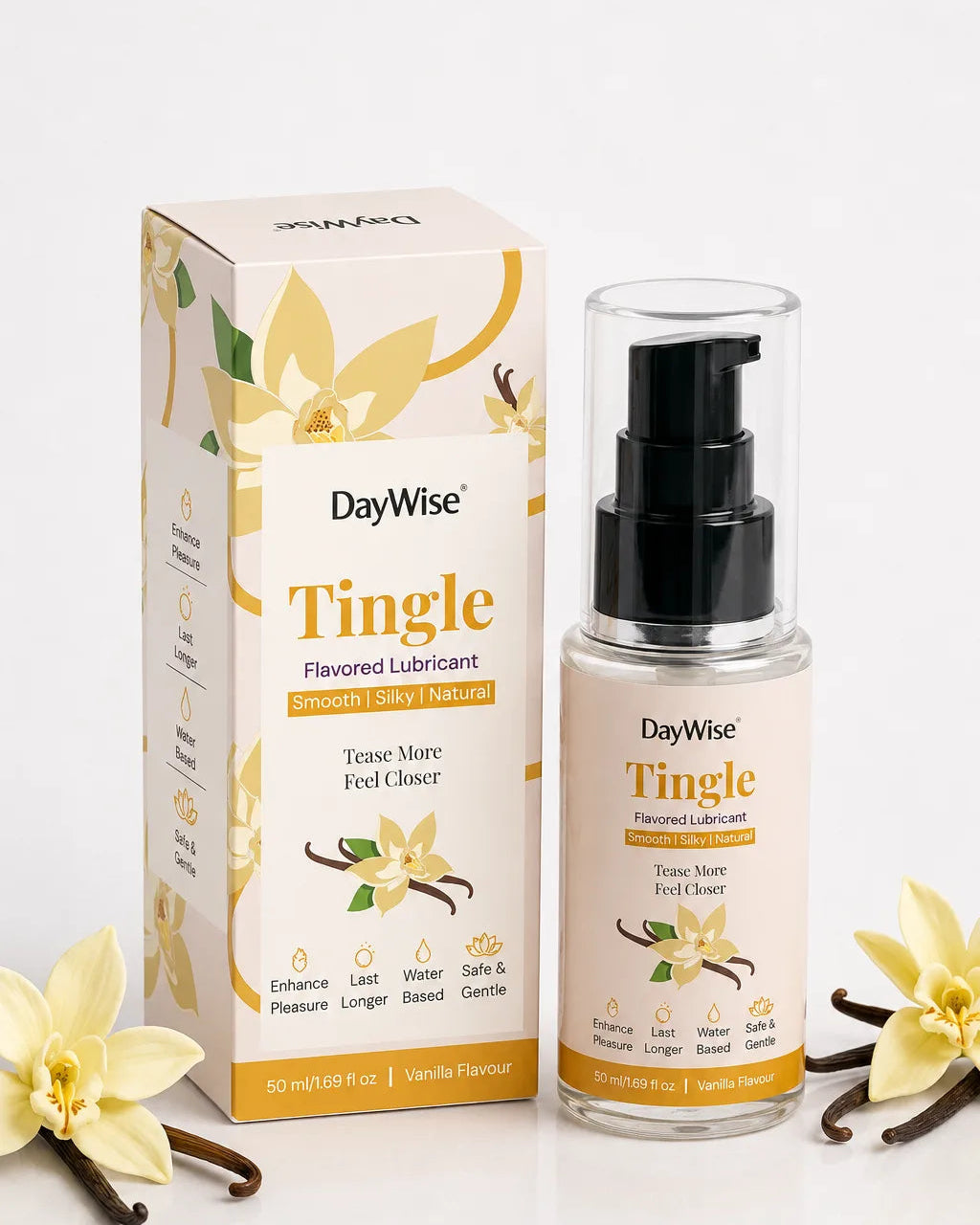 Tingle Vanilla Flavoured Water Based Lubricant