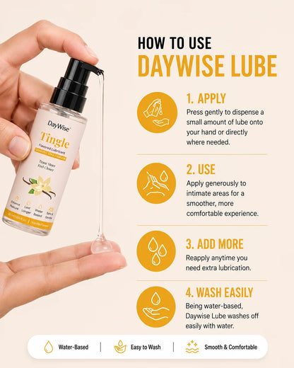 Tingle Vanilla Flavoured Water Based Lubricant